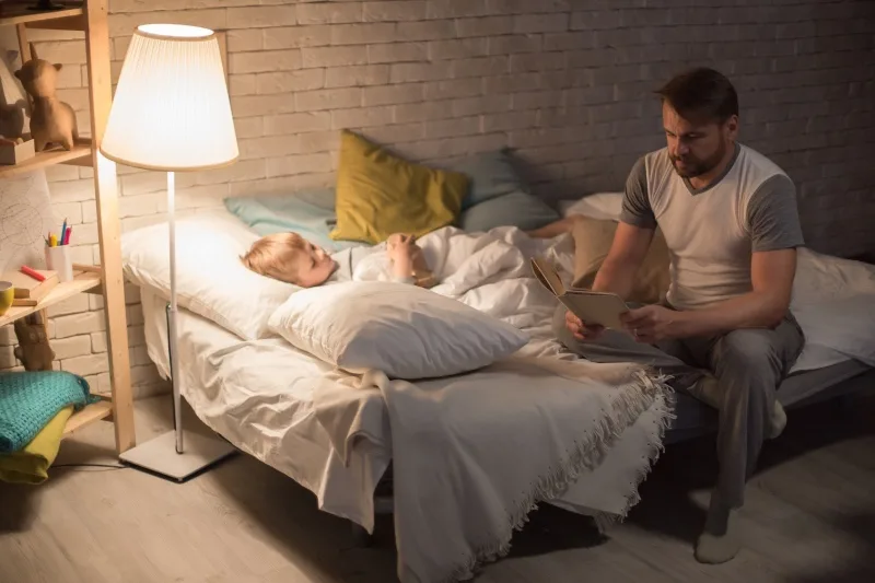 Reading bedtimes stories to kids builds a family legacy