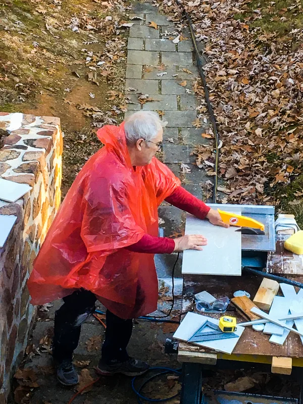 phil cutting tile
