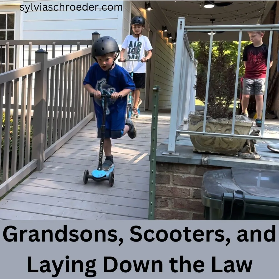 Grandsons, Scooters, and Laying Down the Law