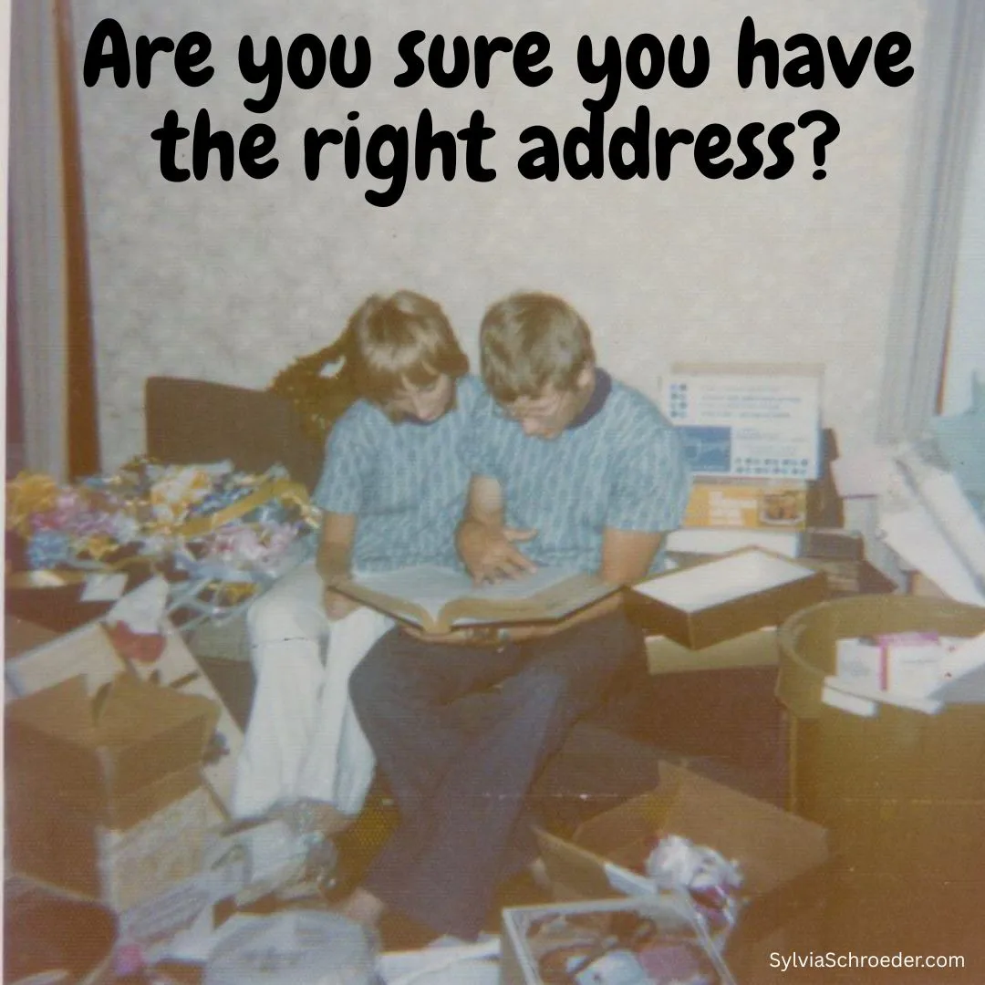 Are you sure you have the right address